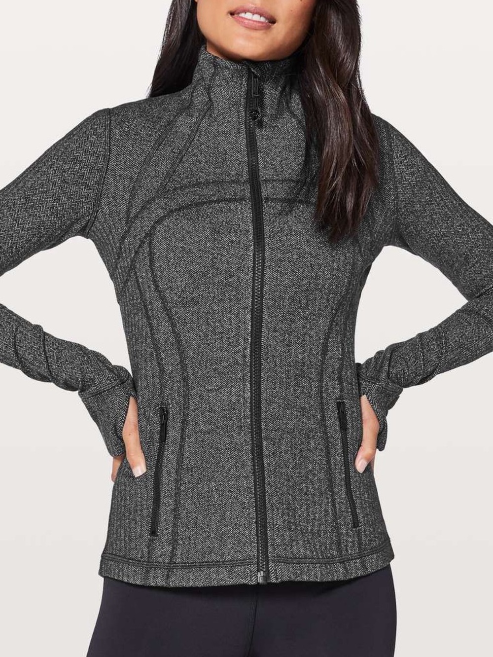 Lululemon Define Jacket in Heathered Herringbone